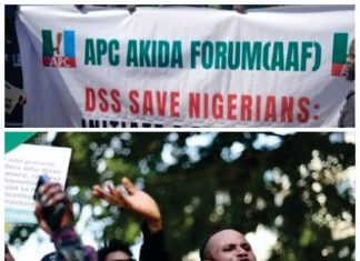 Rented Crowd and APC AKIDA Leader with Zamfara State Government Buses Embarks on Campaigns of Calumny at DSS Office